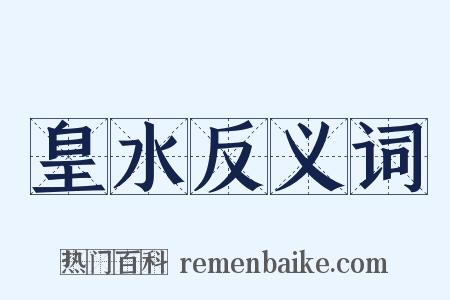 皇水反义词是什么意思的图片